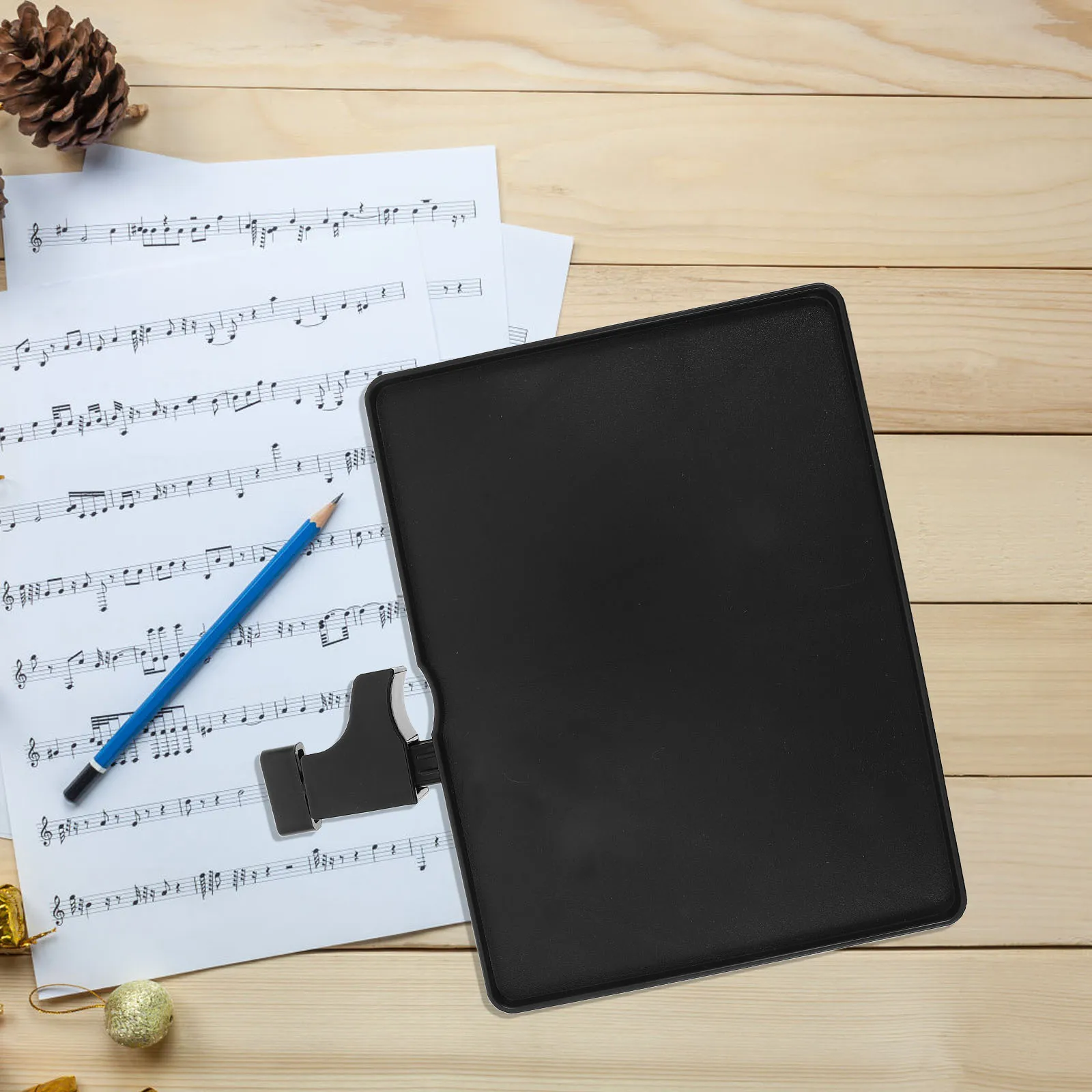 

Mic Stand Tray 22X16Cm Plastic Sheet Music Holder For Piano Guitar Live Performance Multi-Functional Phone Storage Accessory