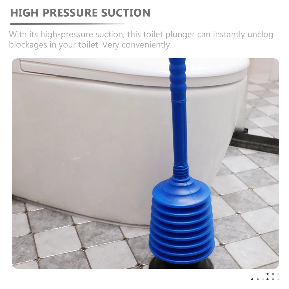 

1pcs Powerful Toilet Plunger High Pressure Suction Bathroom Kitchen Sink Clog Cleaning Tool Home Accessories Unclogging Solution