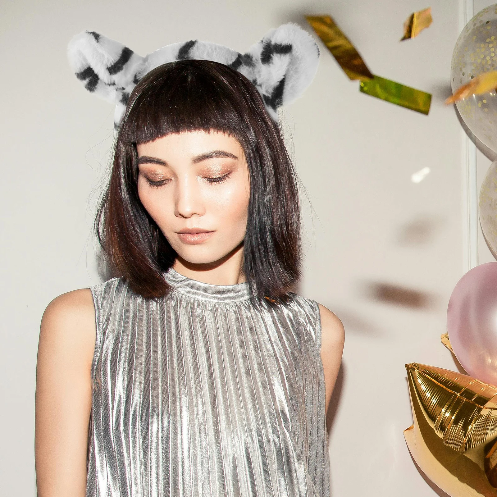 

1pc Tiger Ear Hairband Kids Party Headwear Cosplay Costume Accessory Cartoon Headdress For Children Festival Performance Hair