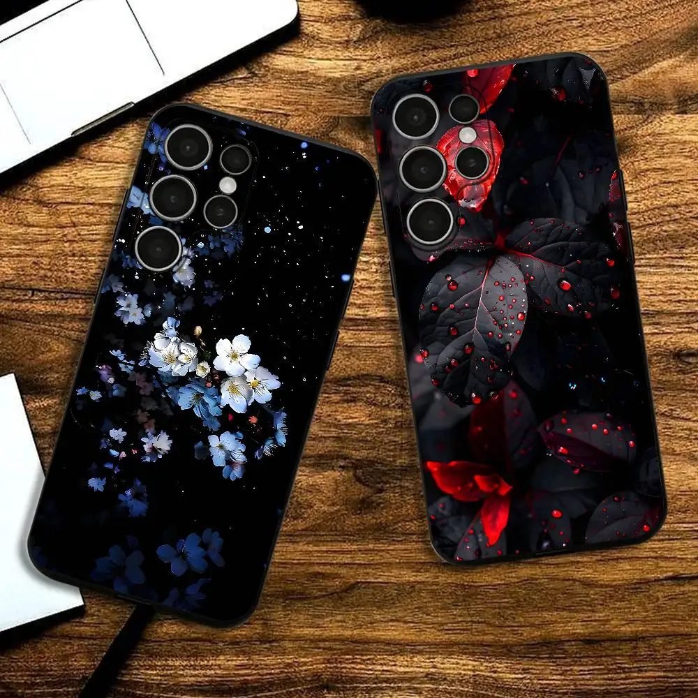 

Black Beauty Phone Silicone Case for Samsung S24,22,20,23,21,20 Ultra Plus Lite 5G Print Cover