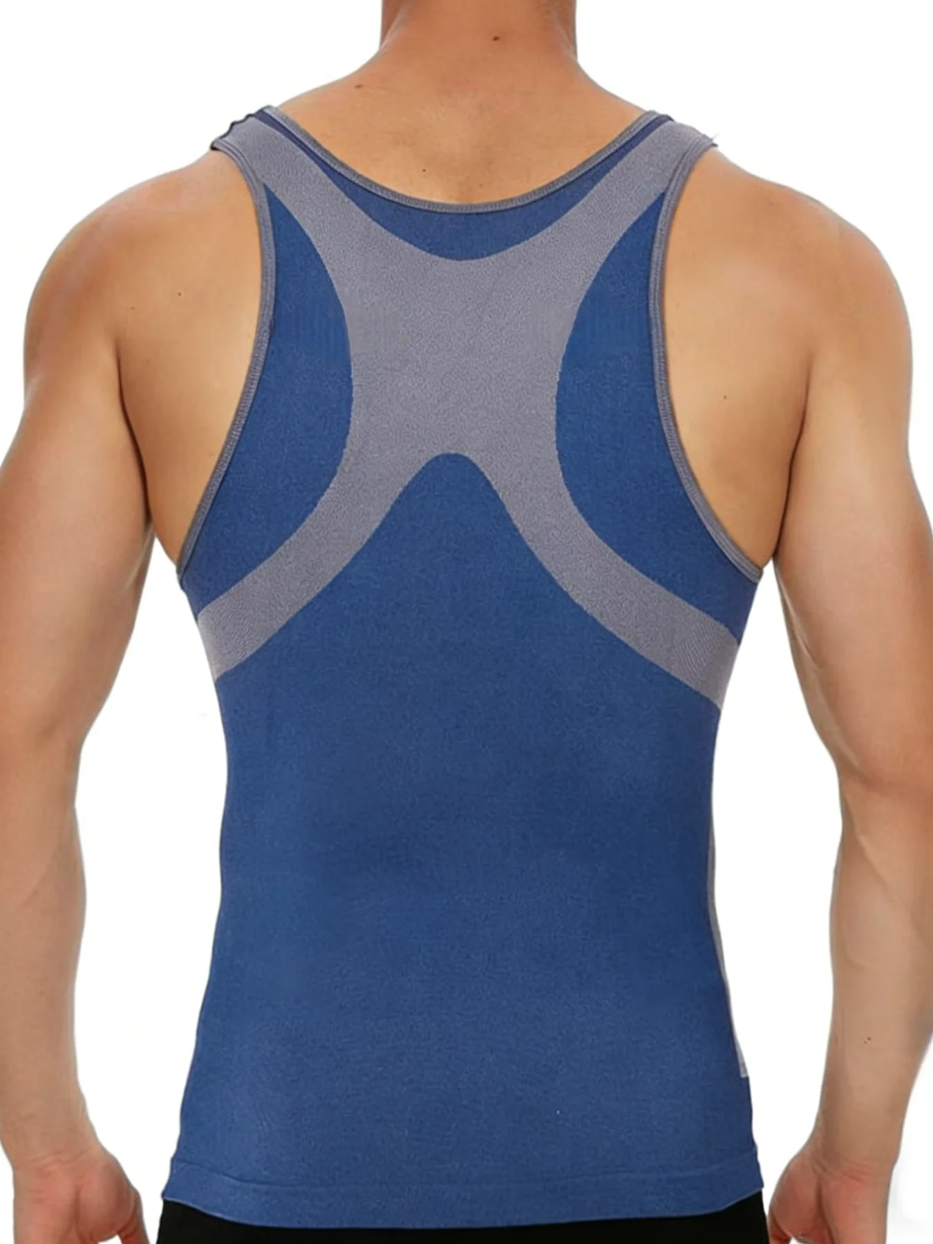 Men's Chest Binder Slimming Undershirt Compression Tank Top for Gynecomastia Male Corset Hidden Chest Vest