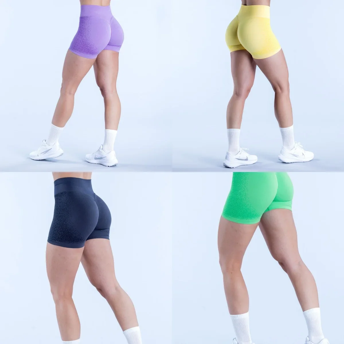 Impact Yoga เอวสูง Scrunch Butt Lift เลกกิ้งออกกําลังกาย - Seamless Squat Proof & Ultra Stretchy Gym กางเกงโยคะ Tummy Control