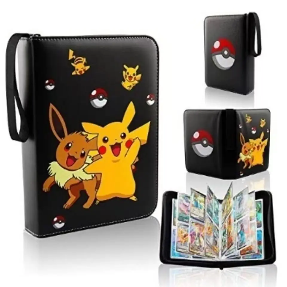 400PCS Pokemon Card Binder Photocard PU Zipper Photo Album Carte Holder Kids Toys Collection Folder Letters Cards\' Hobby Hobbies