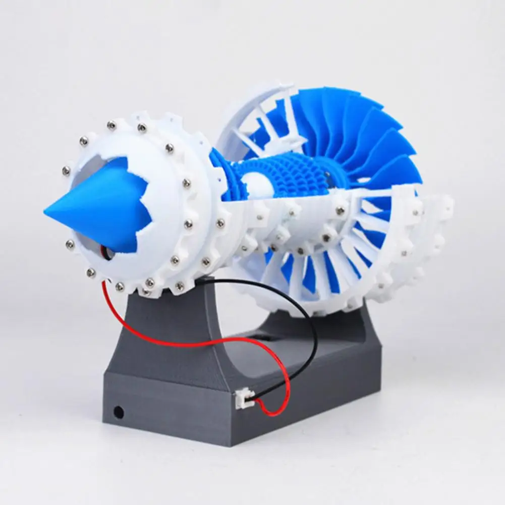 Aviation Turbofan Engine Model Kit Educational 3D Printed Aero Engine Toy Jet Turbojet Engine Model Science Education Collectors