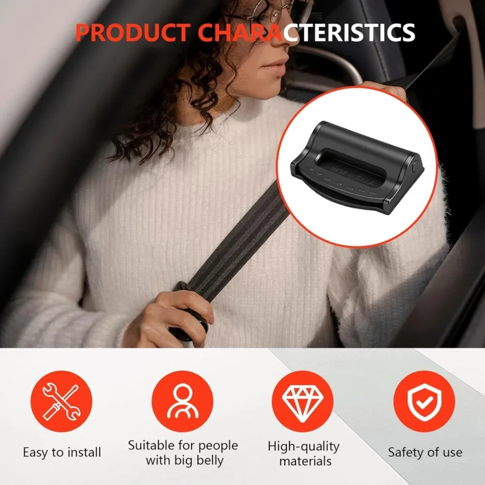Universal Car Safety Belt Clips Seat Belt Buckle Simple Clamp Fixing Clip Strong Auto Seat Belt Clamp Fixing Slip-Resistant Clip