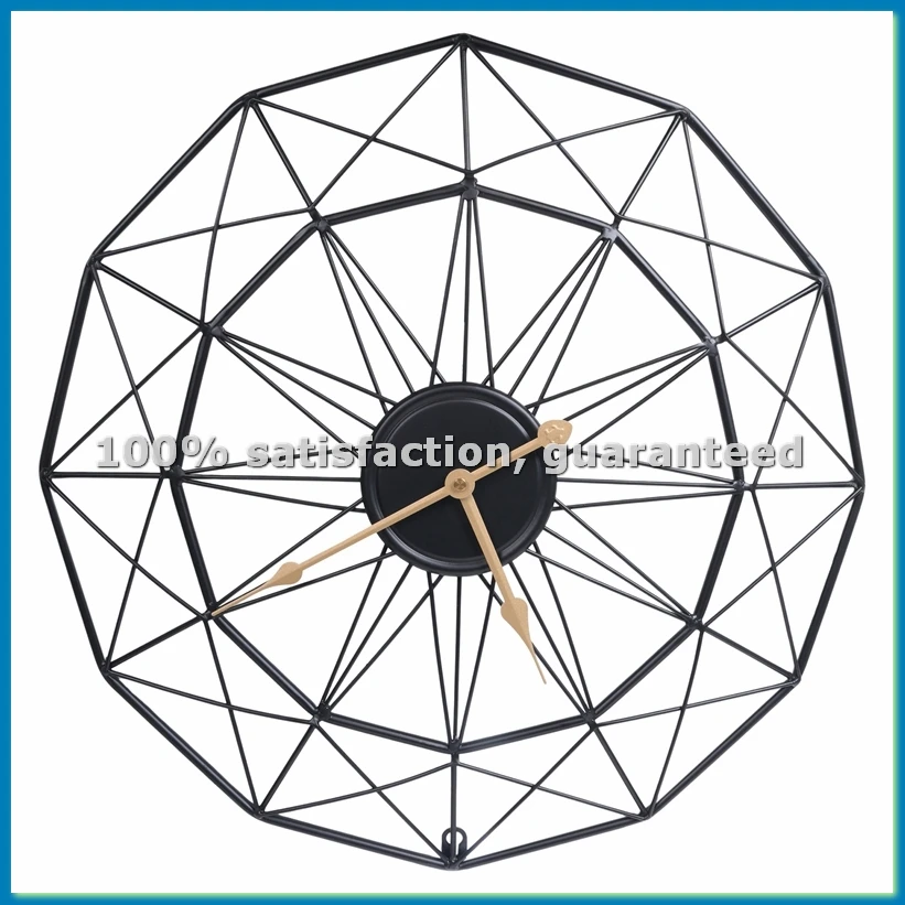 

Новые настенные часы в скандинавском стиле, 50 см, из кованого железа, бесшумные, для декора комнаты и спальни - AT35