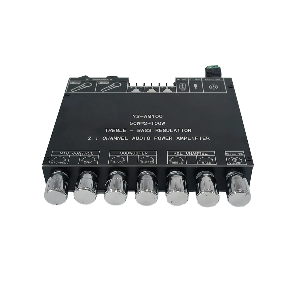 

YS-AM100 KTV high power bluetooth amplifier board microphone sound all-in-one 2.1 channel TPA3116D2