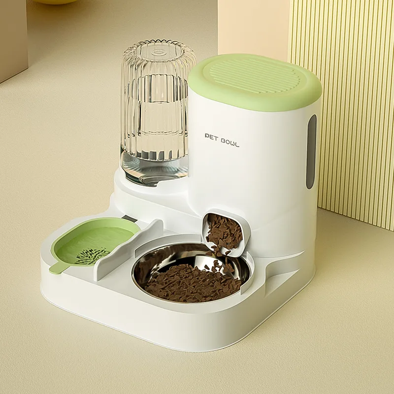 OEM Integrated Pet Feeder with Water Dispenser Automatic Cat and Dog Bowl Food and Water Supplies