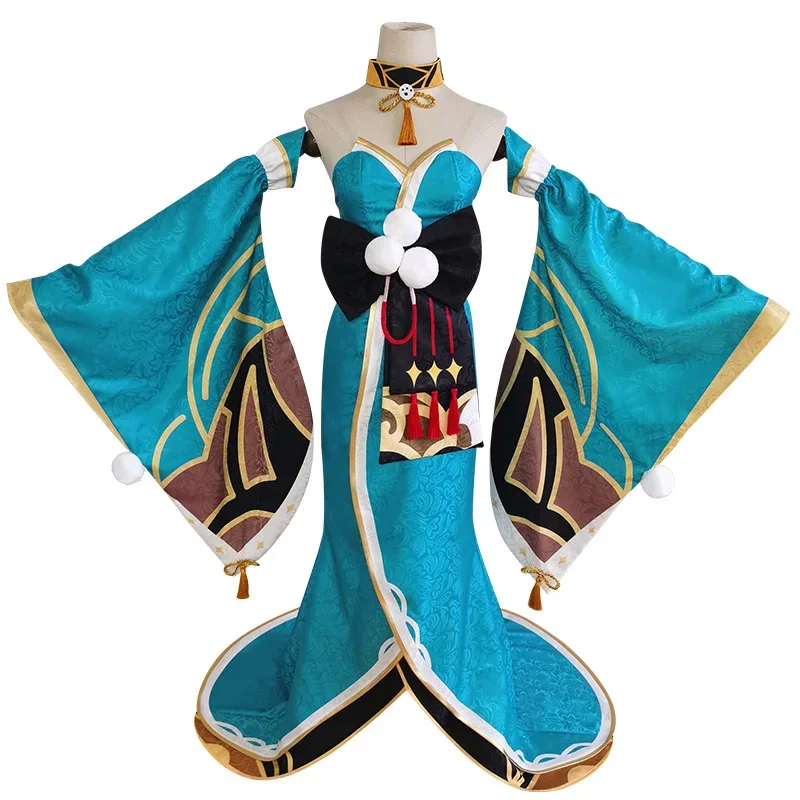 Pakaian cosplay Genshin Impact asli Tuhan cos pakaian cosplay Miss Hina pakaian game kimono pakaian wanita anime