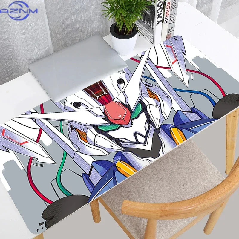 Large Mouse Pad Professional Gaming Accessories Mechanical Warrior G-gundam A-aerial Lock Edge Keyboard Desk Mat Anime mousepad