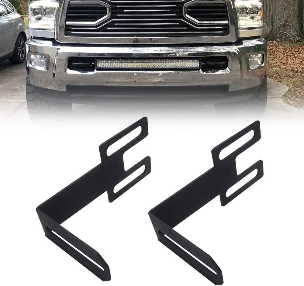 LED Light Bar Brackets Fit 22/32/42 Inch Straight LED Light Bar Mounting Brackets Compatible with 2003-2018 Dodge Ram 2500 3500