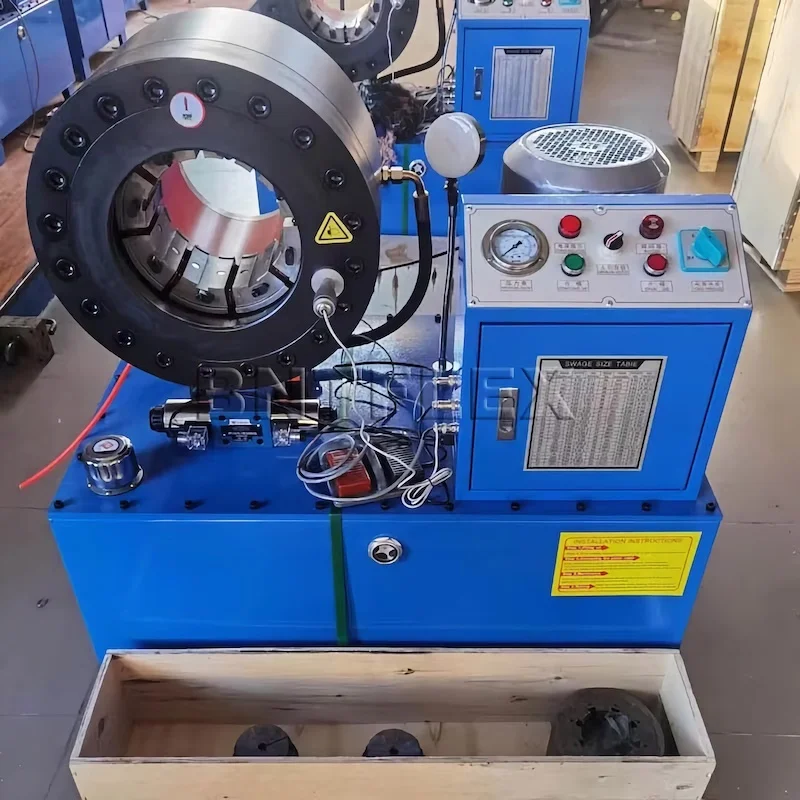 Economical 6mm to 150mm hydraulic hose crimping pressing machine with 21 sets of dies