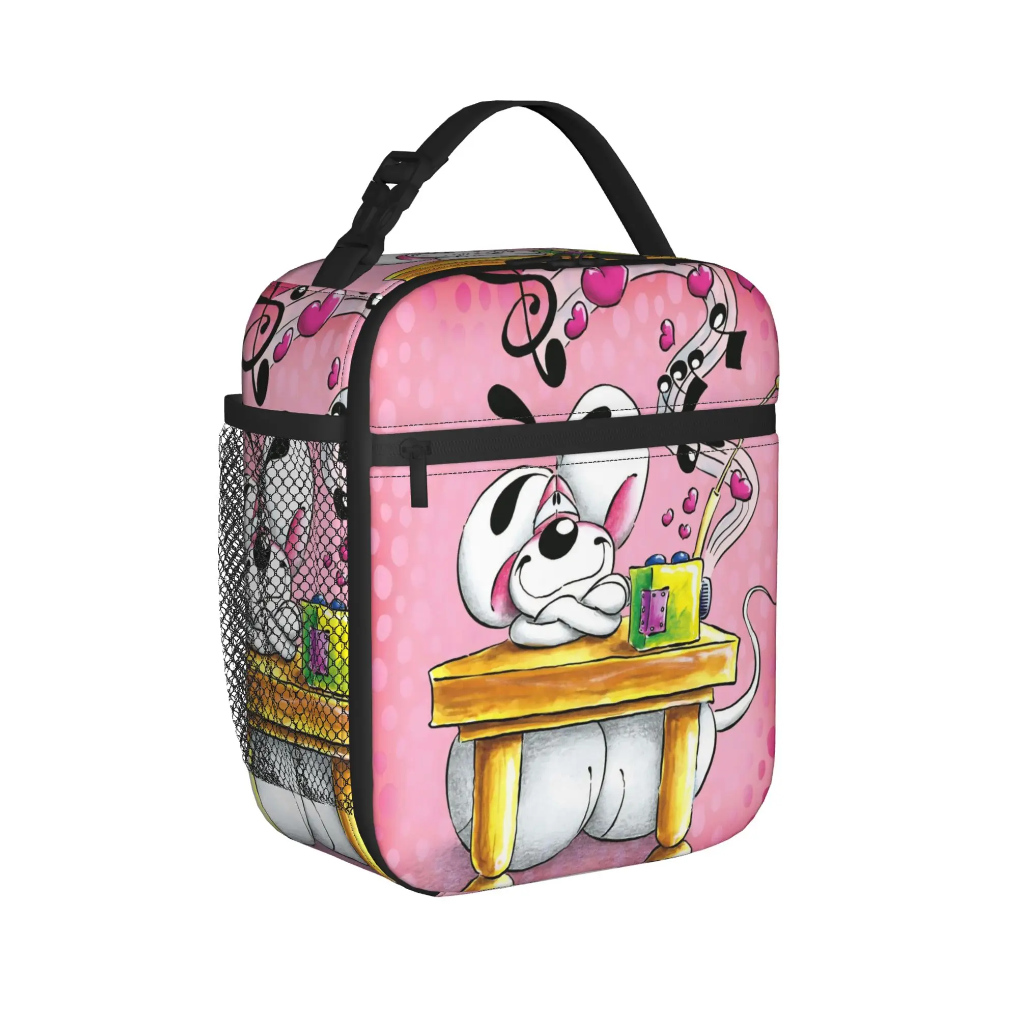 Cartoon D-Diddl Lunch Bag  Funny Lunch Box For Unisex Picnic Portable Cooler Bag Oxford Custom Thermal Lunch Bags