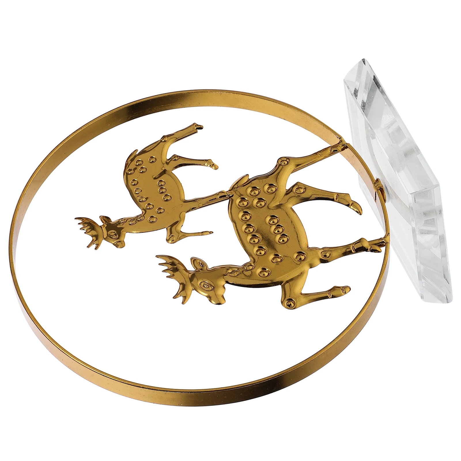 

Christmas Table Decor Metal Crystal Elk Ornament For Home Holiday Party Desktop Decoration Xmas Elk Adornment