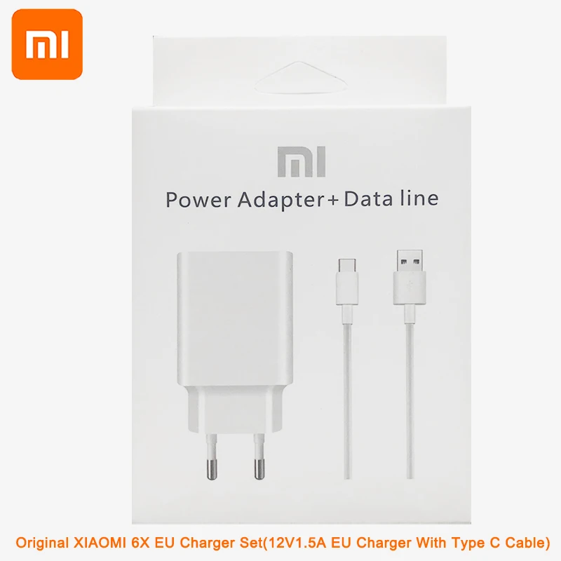 Original Xiaomi Power Adapter QC3.0 EU Usb Fast Wall Charger Quick charge Adapter Type-C Cable for Mi 8 9se 8Lite 6 A2 A3 5S 9T