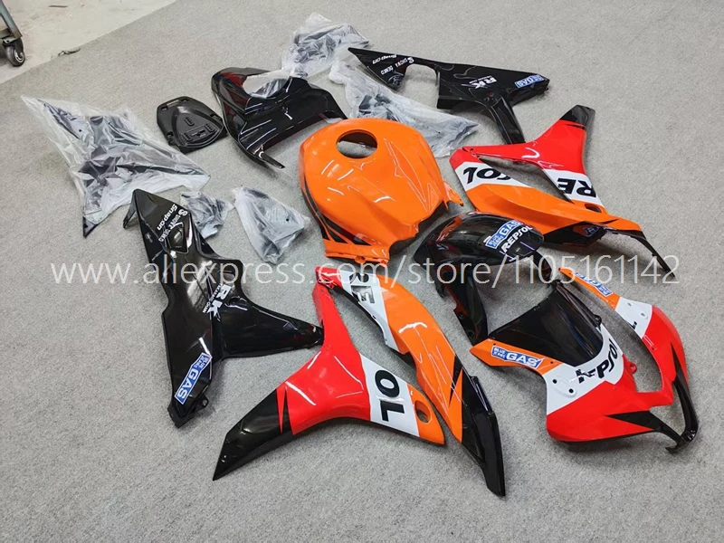 4Gifts New ABS Motorcycle Full Fairings Kit Fit For HONDA CBR600RR F5 2007 2008 07 08 Bodywork Set Custom Orange Red