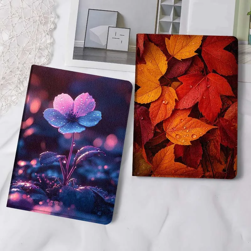 

Pink Flower with Dew Gift Tablet Case For Samsung Tab Galaxy S6 S11 A A7 A8 A9 A11 10.1 10.4 10.5 Plus Lite