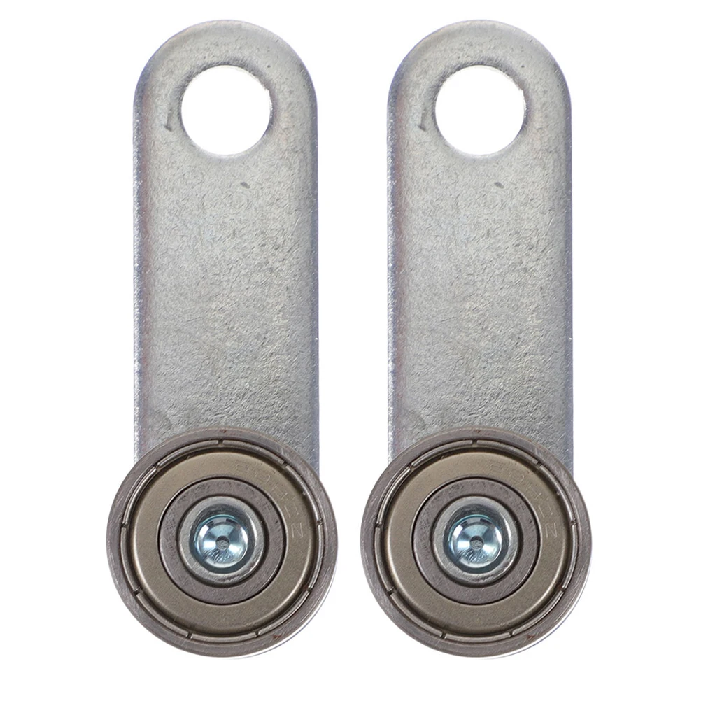 

2pcs C30 Hanging Rail Sliding Door Pulley Dual Bearing Rollers 50KG Steel Channel Trolley Silver Easy Installation Hardware