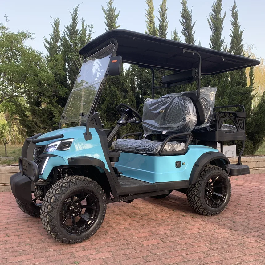 Adult Electric Car China 4 Seater Electric Golf Cart Gas Or Battery Powered Hot Selling Electric Golf Cart With Off-Road Tires