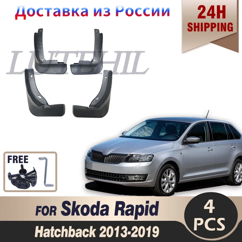 Car Front Rear Mudguards For Skoda Rapid  Hatchback 2013 2014 2015 2016 2017 2018 2019 Mudflaps Accessories Splash Guard Fenders