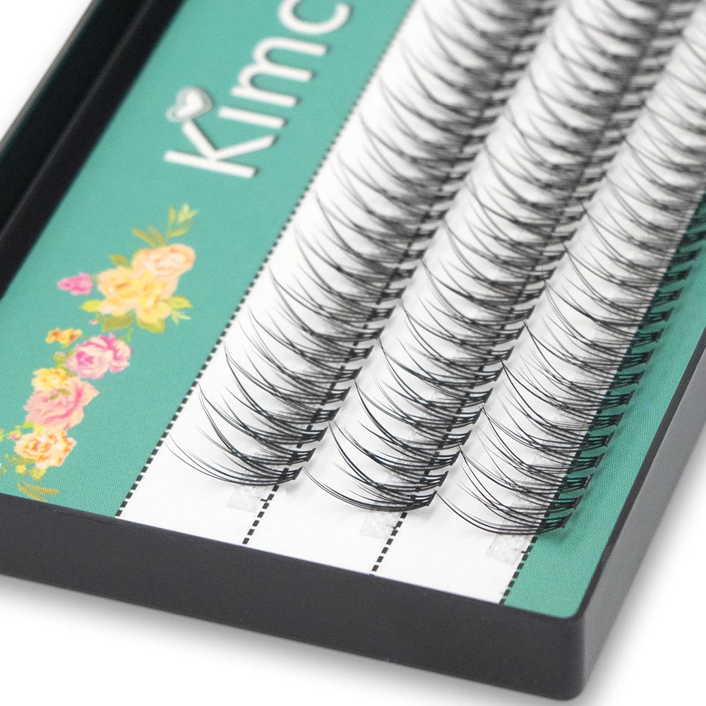 Kimcci Dovetail Fly Eyelashes Natural Soft Fasle Fake Eyelashes 0.07mm Extension Natural Slender Cross False Eyelashes