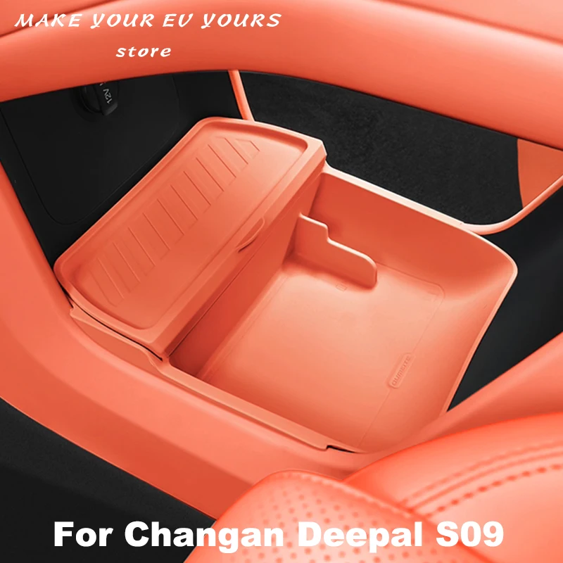

For Changan Deepal S09 2025 2026 Central Control Storage Box Double-layer Silicone Storage Box in-car Storage Box Accessories