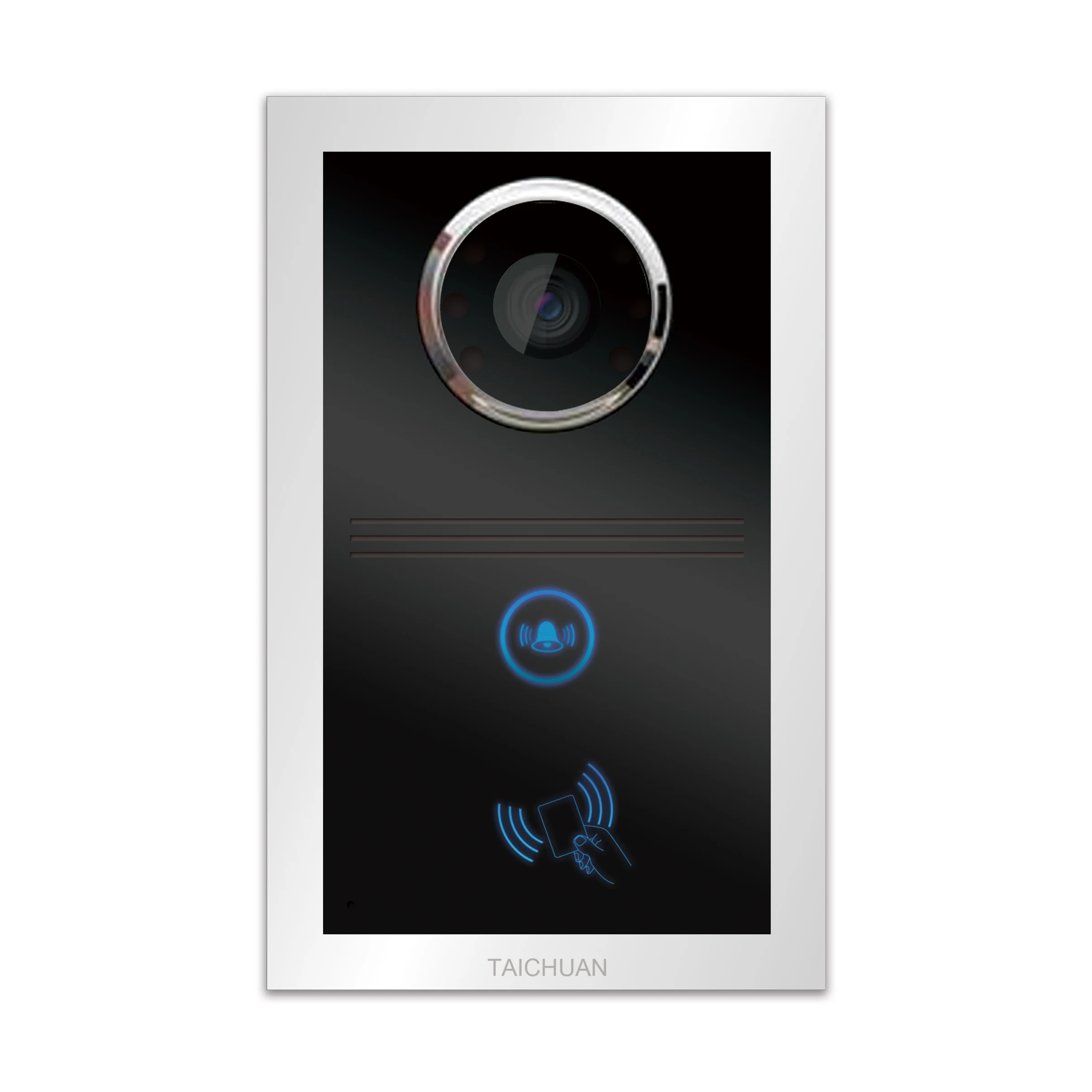 Modern Style IP Villa Intercom Night Vision Interphone with TCP Network Battery Powered for Single Family Entry
