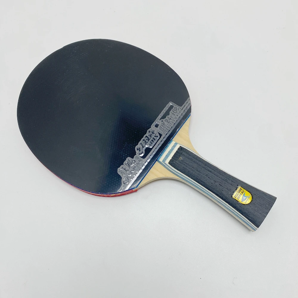 

Offensive Carbon Fiber Table Tennis Racket Assembled With Pimples In Rubber Fast Attack Ping Pong Paddle For Sports