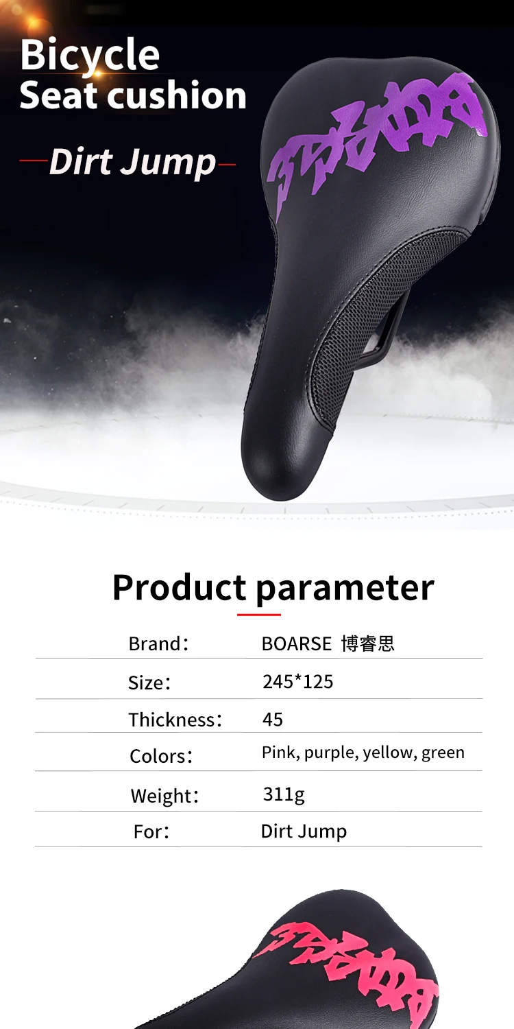 Neuer Boarse Fahrrads attel MTB Mountain Rennrads itz Farbe hohl bequemes Fahrrad kissen Dirt Jump Fahrrads attel – Detail 1