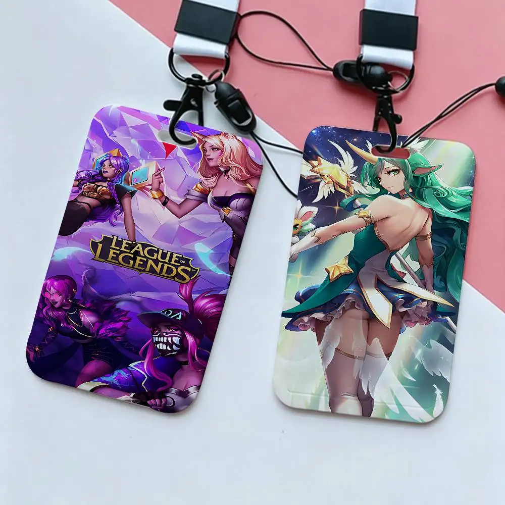 W-Leagues-r-of-t-legends-t Holder Access Card Sleeve Keychain Work Badge Clip Neck Lanyard For Office And Campus Use Name Tag view 4