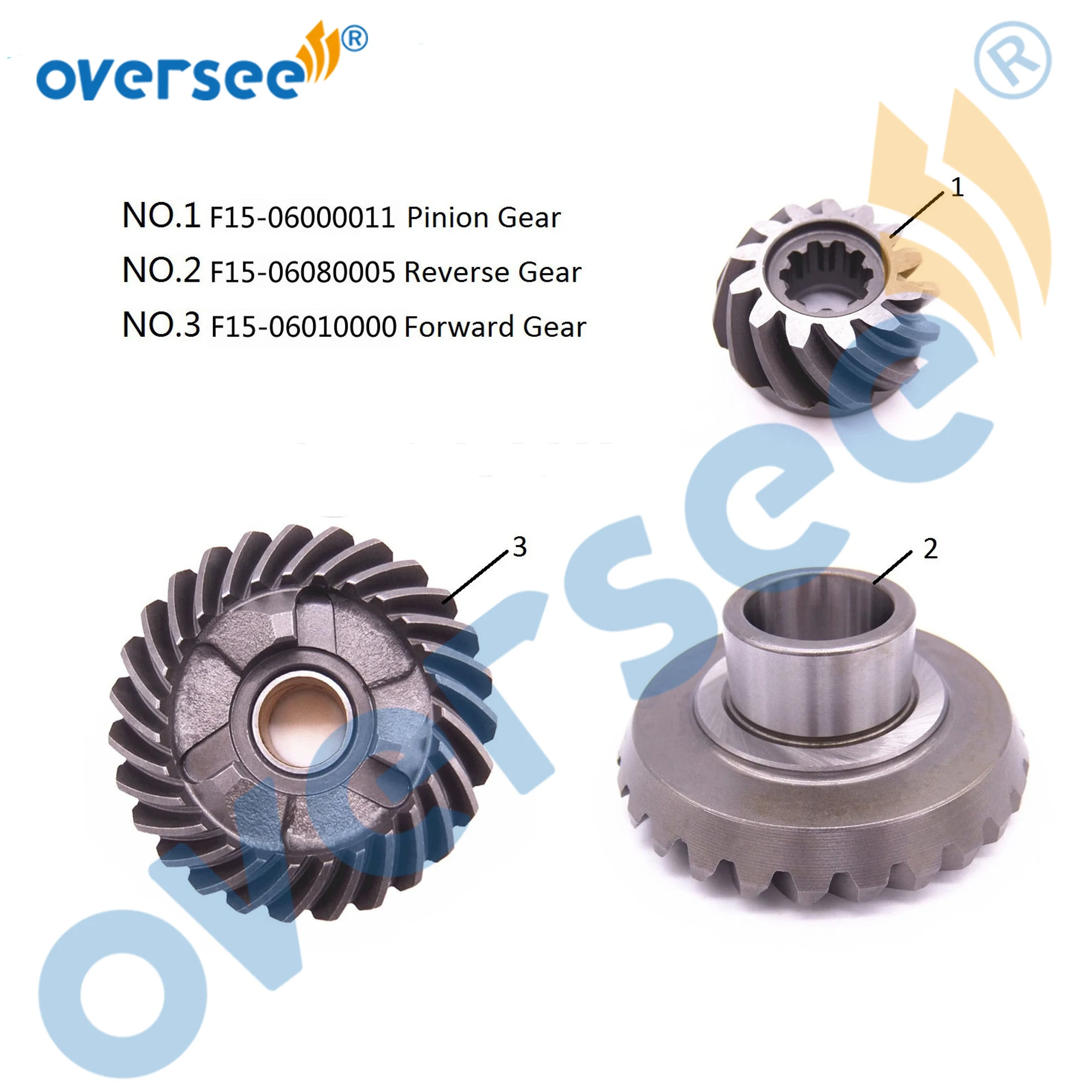 

Oversee F15-06010000 F15-06000011 F15-06080005 Gear Set Kit for Parsun HDX Makara F9.9 F15 F15A F20A Boat Engine 4-stroke