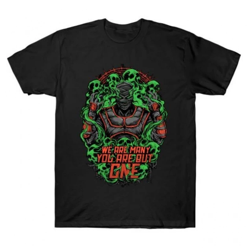 We Are Many 90's Video game Mortal Kombat Gift tee for gamer 100% cotton Short Sleeve Graphic T-Shirt All size tops S-6XL