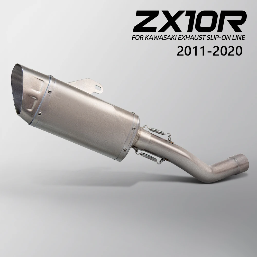 

ZX10R Exhaust Muffler Motorcycle Escape Kit Adapter Tube Muffler For Kawasaki Super Sport Racing Ninja ZX-10R 2011-2020