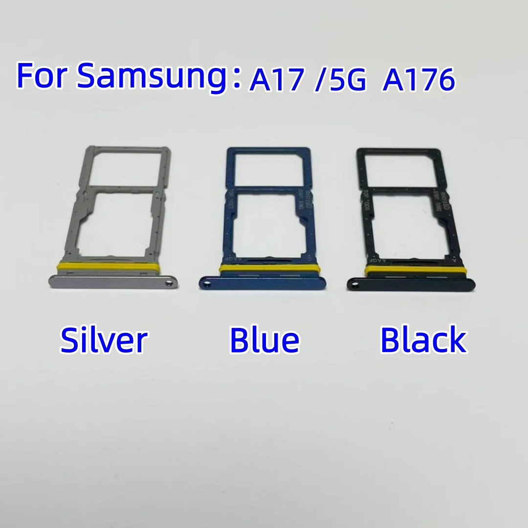 SIM Card SD Card Tray chip slot drawer card Holder For Samsung Galaxy A17 4G 5G SM-A175 A175F A176B A176N drawer chip card tray image 3