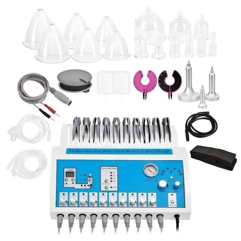 2024 Vacuum Machine Ems Muscle Atimulator Electrostimulation Tool Negative Pressure Equipment Breast Massager Sucker Cup M069