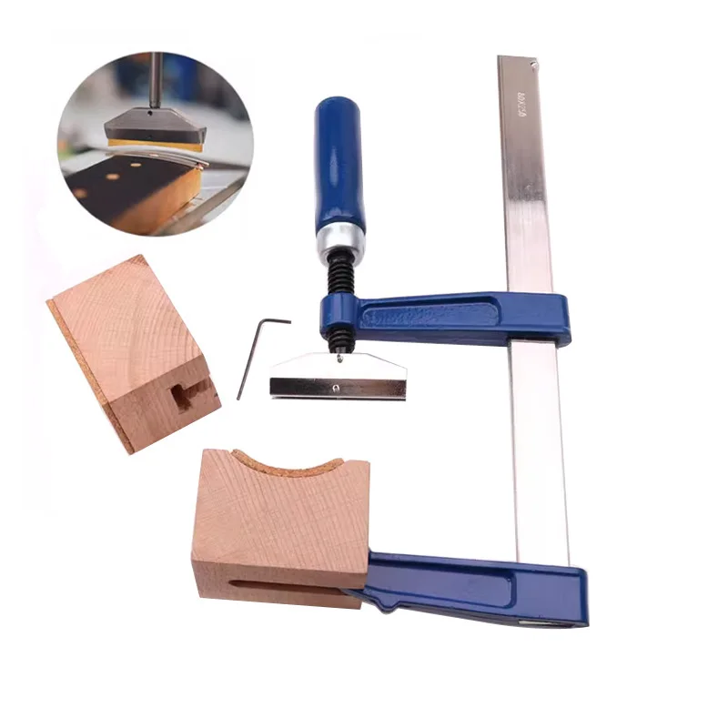 Guitar Bass Fretting Tool Fingerboard Fretboard Insert Press Tool with Wooden Blocks and Mini Wrench Luthier Tools Accessories