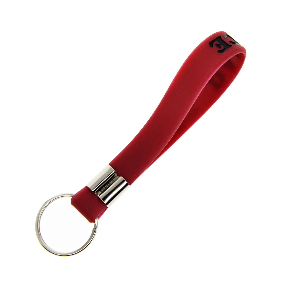 25 Pcs I Love Dance Silicone Wristband Keychain Sports Gift Keyring 3 Colors