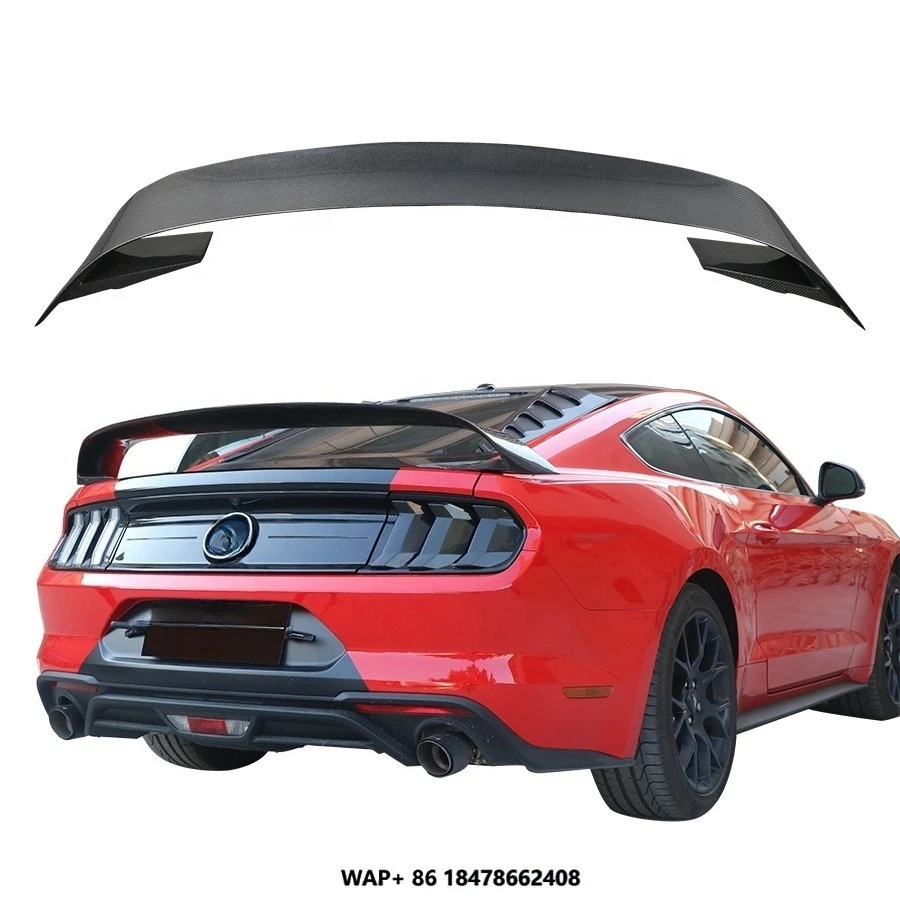 

Shelby GT350 Style Carbon Fiber Rear Spoiler Tail Wing for Ford Mustang GT 5.0 2015-2023 Stylish Car Spoilers