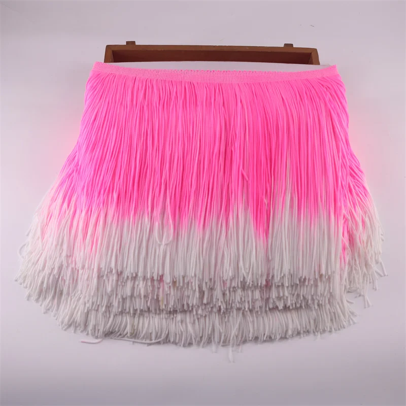 2 Yards Nylon Fringe TrimTassel 8 inch Wide for Clothes Accessories and Latin Wedding Dress and DIY Lamp Shade Decoration