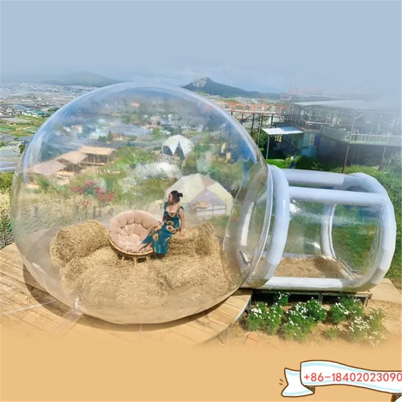 Casa inflable transparente gigante de la burbuja de la tienda de la bóveda de la burbuja del acontecimiento al aire libre 10*6.5ft