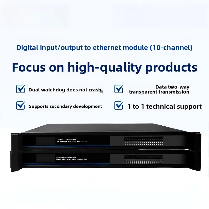Rack-mounted remote io module 32 channels of switching data acquisition dry contact digital data input and output to Ethernet