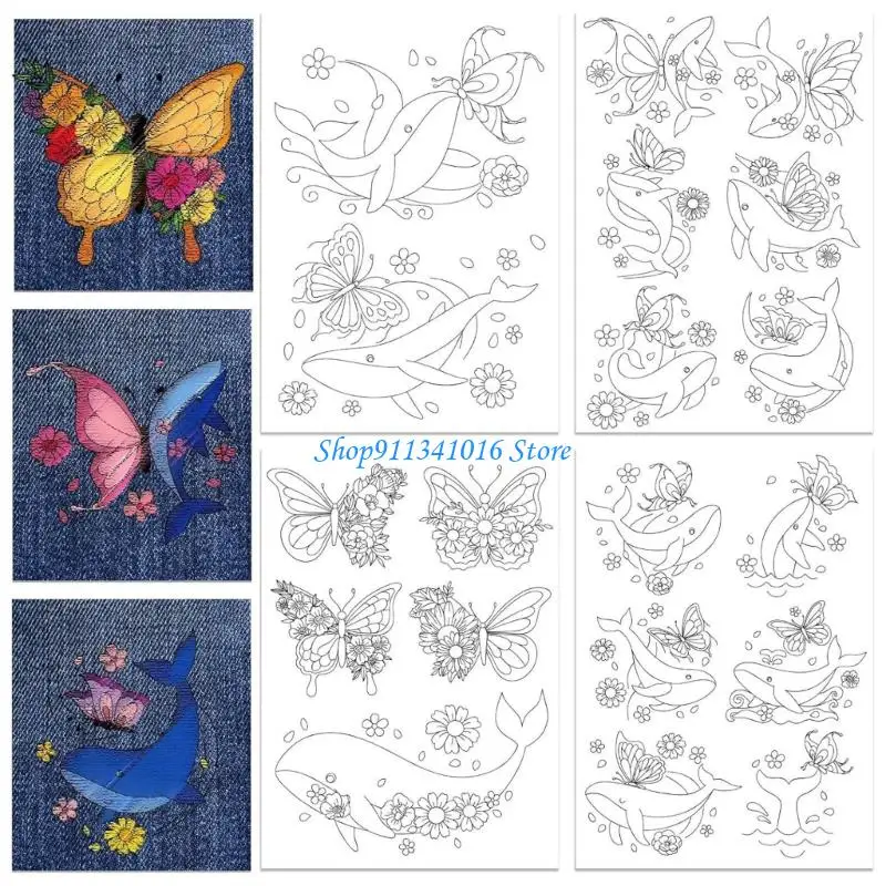 4x7b 4pcs Soluble Soluble STABLICATION COUDURE MODE BRODED