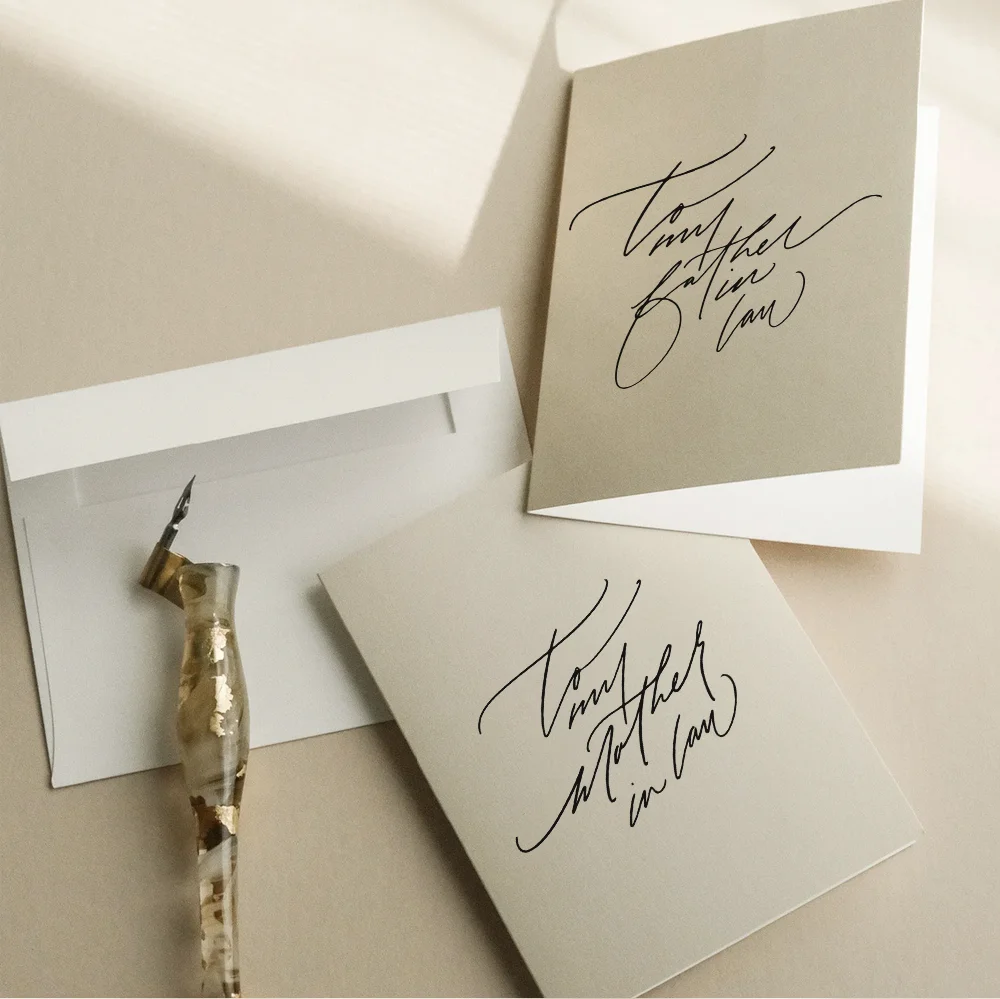 To My Father In Law Wedding Day Card With White Envelope Neutral Wedding Day Thank You Cards  for Father In Law