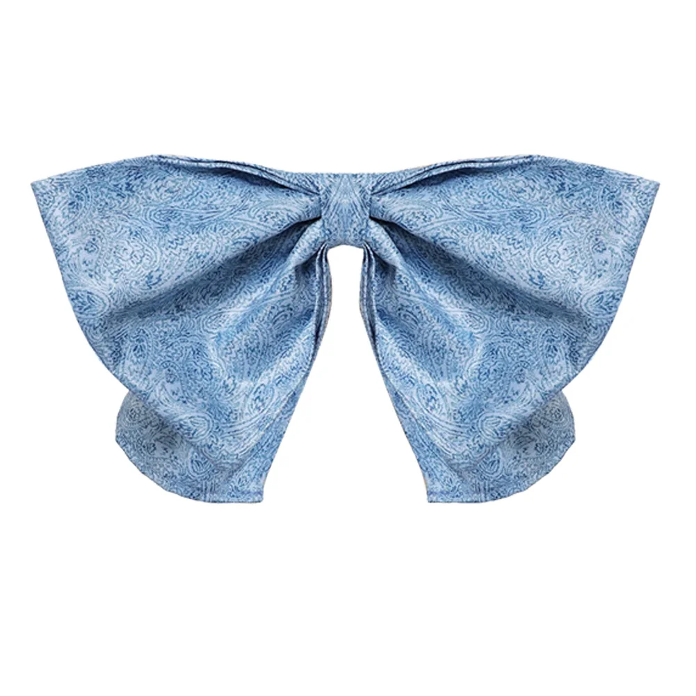 Pearl Cosplay Blue Bow Headwear Movie Pearl Roleplay Costume Accessories Fantasia Women Disguise Halloween Carnival Party Props