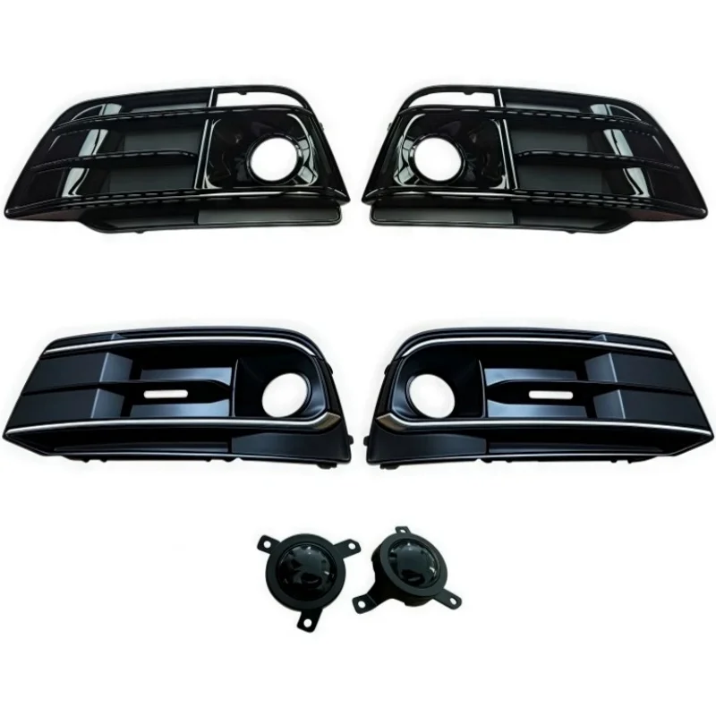 

For Audi Q5 2018 2019 2020 80A807679F 80A807680F Auto Left or Right Front Bumper Fog Light Grille Grill Cover with ACC Hole
