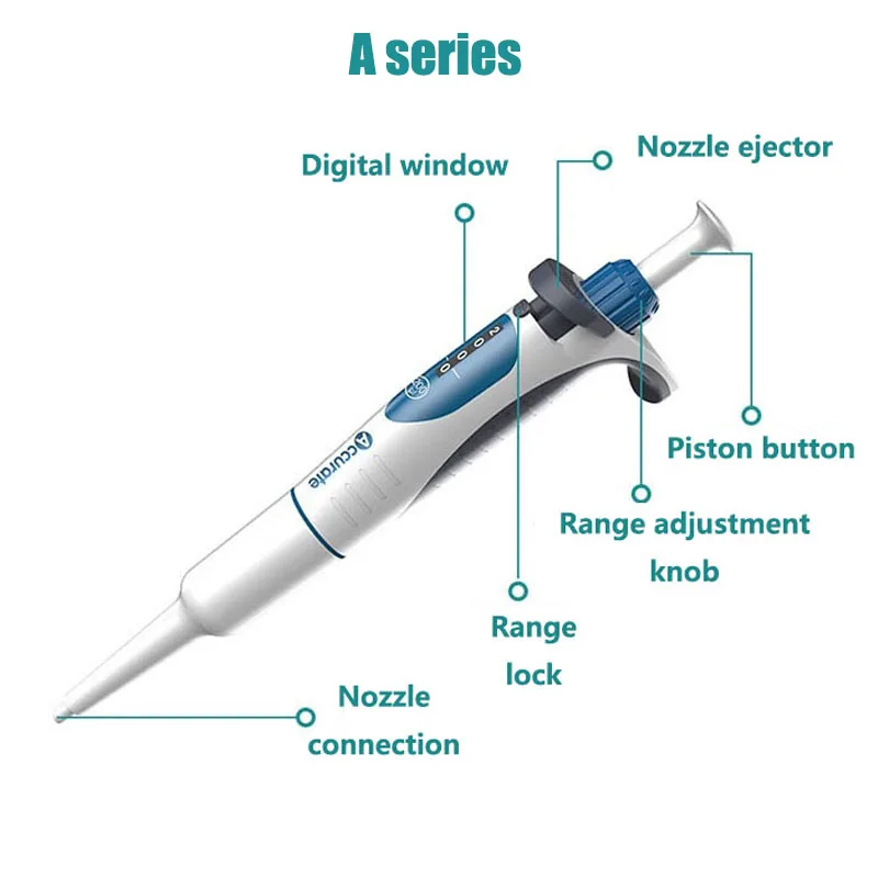 MicroPipette Gun Laboratory Pipette Micropipette Single Channel Of Pipettes Manual Adjustable Pipettor Digital Pipette Gun