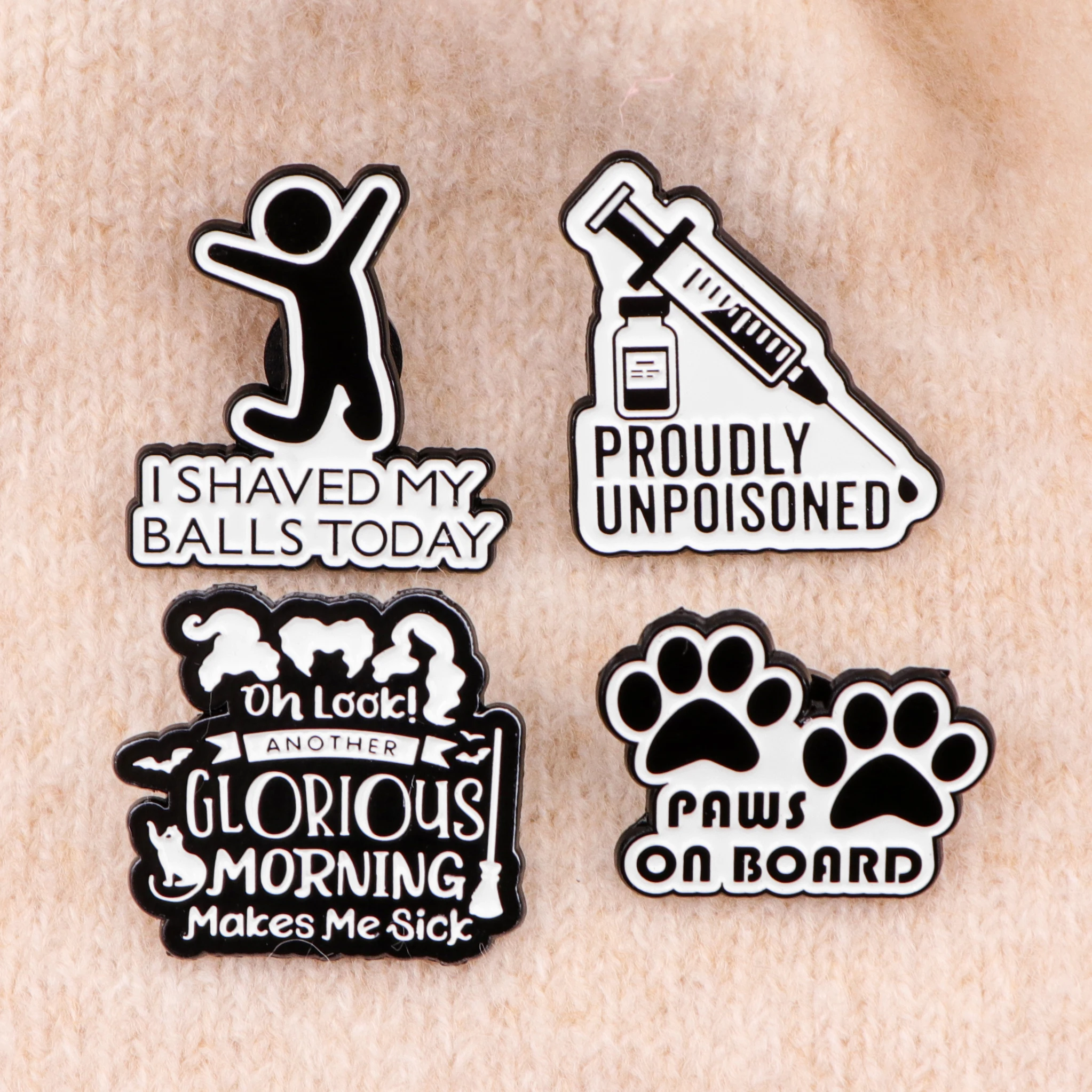 Funny Quotes Enamel Pin Witch Brooches for Women Men Lapel Pin Backpack Bags Badges Christmas Gifts Clothing Accessories image 4