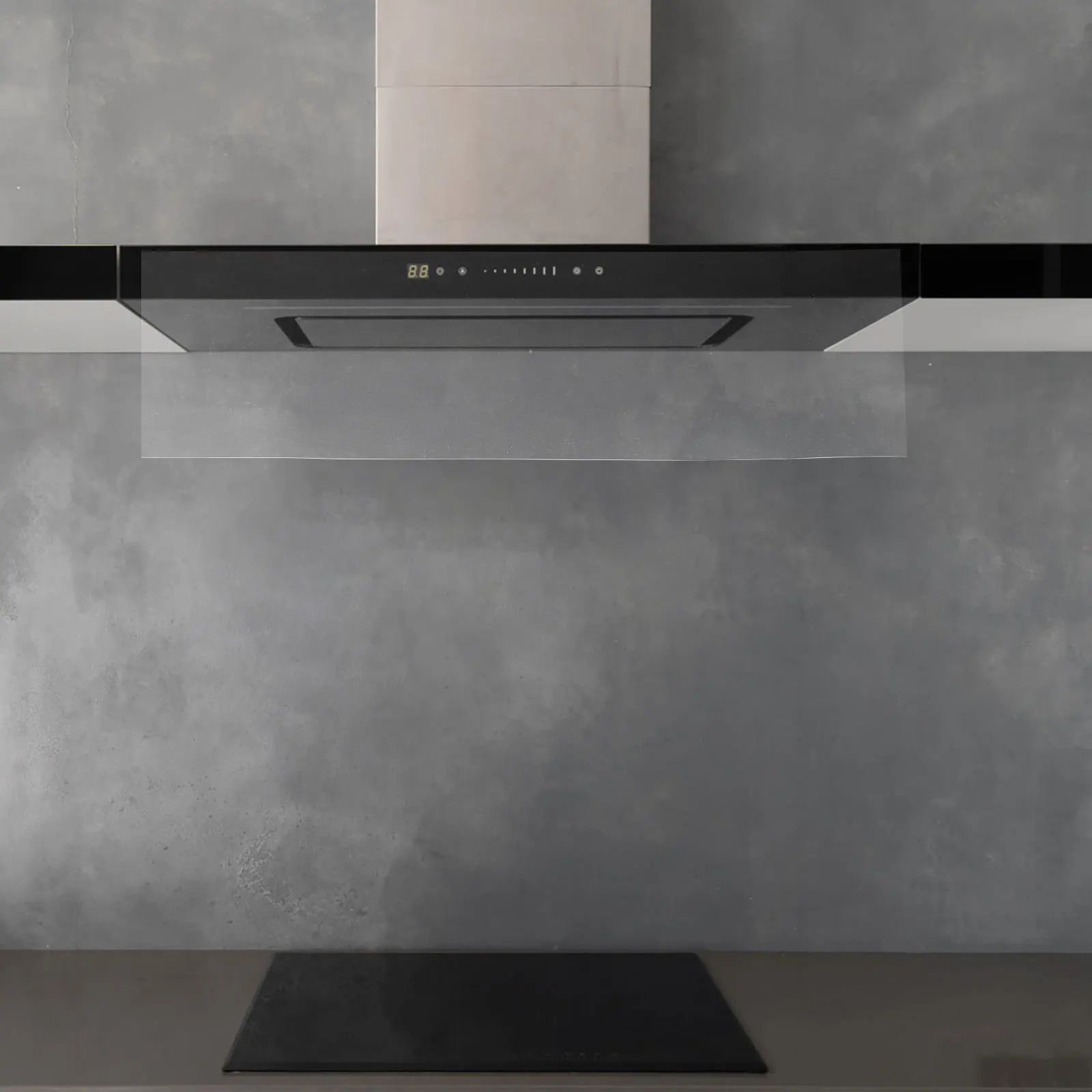 

PVC Kitchen Hood Baffle Smoke Deflector Stove Shield Exhaust Ventilation Filter Replacement Control Anti Smoke