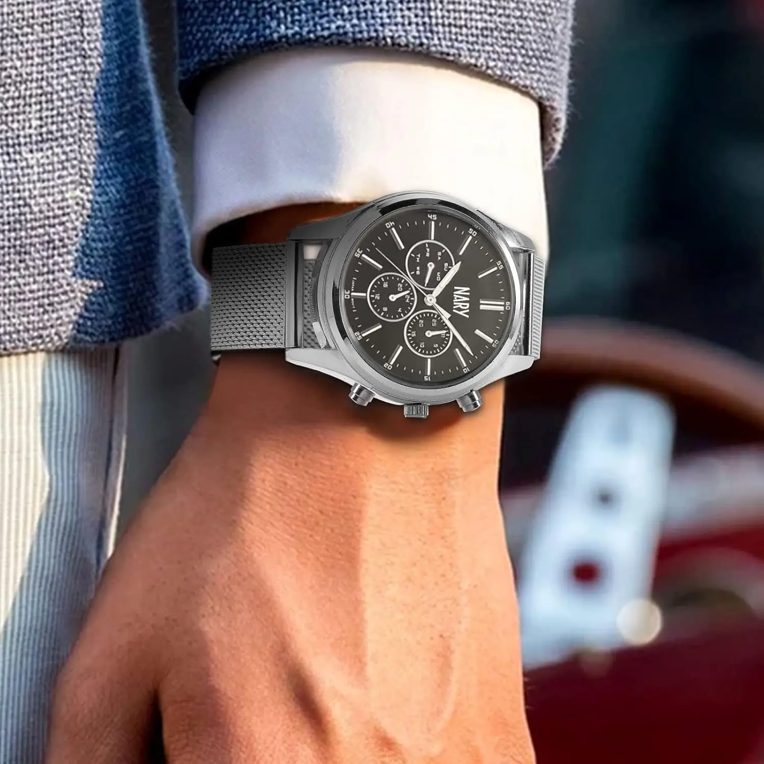 حلقة ميلانو لساعة سامسونج جالاكسي 7/6/5/4/أكتيف 2 40 44 مللي متر حزام 18 مللي متر 20 مللي متر 22 مللي متر سوار فولاذي لساعة هواوي GT 2-2e-2pro