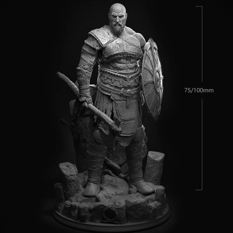 1/24 75mm 1/18 100mm Resin Model God War Warrior Figure Unpainted No Color RW-886